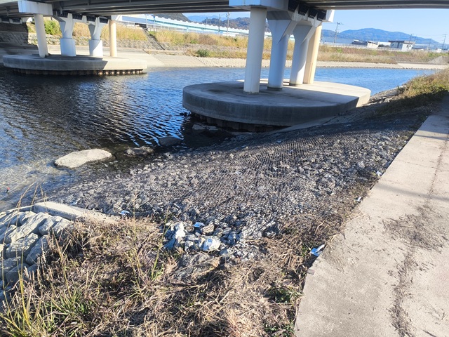 【護岸保護工】福岡県　御笠川護岸保護工事画像