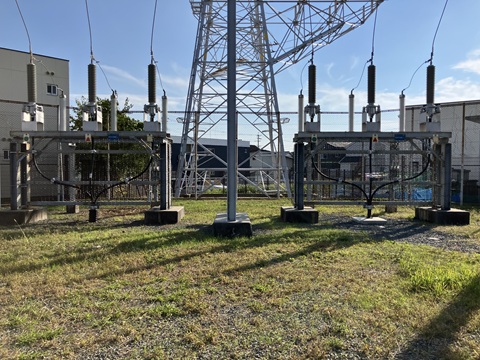 【つる草防護】静岡県　中部電力パワーグリッド　変電所つる草防護張替え