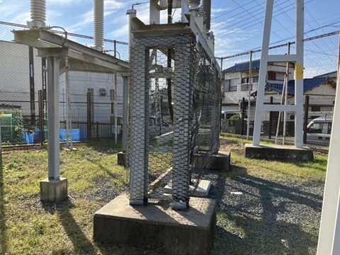 【つる草防護】静岡県　中部電力パワーグリッド　変電所つる草防護張替え